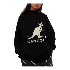 Kangol x H&M Women’s Turtleneck Sweater Size XS Black and White